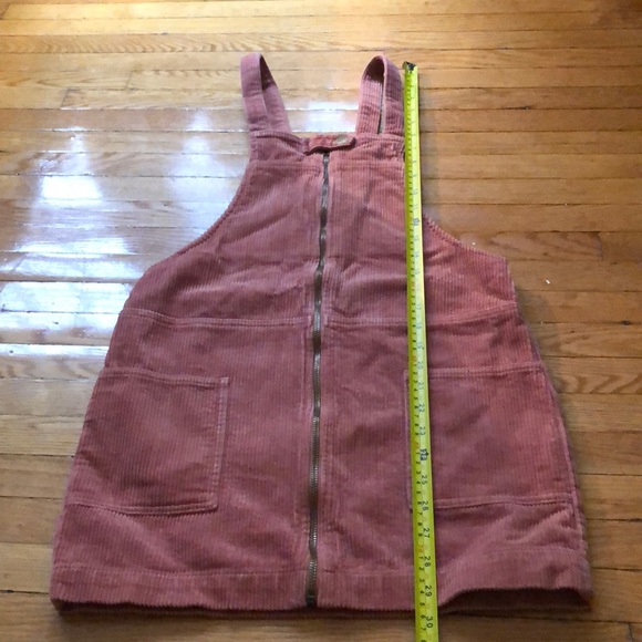 Pink Corduroy mini dress overalls - Picture 10 of 13